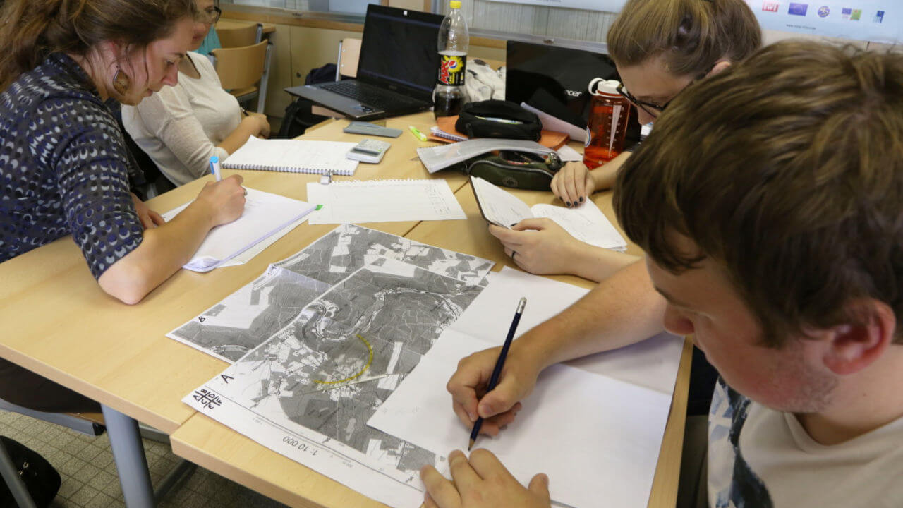 Studenten aan het werk